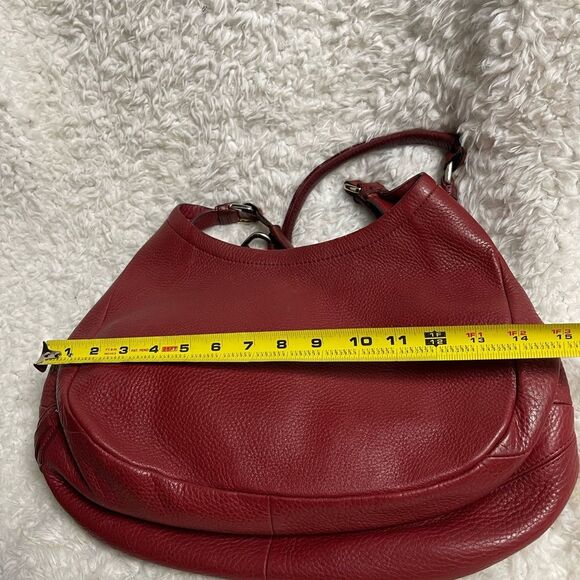 Cole Haan Red Leather Hobo Bag - Picture 11 of 13
